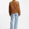 Wildlederjacke im Bomber-Stil