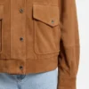 Wildlederjacke im Bomber-Stil