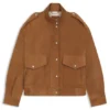 Wildlederjacke im Bomber-Stil