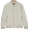 Wildlederjacke in regulärer Passform
