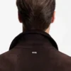Wildlederjacke mit Druckknopfverschluss