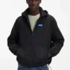 Windjacke mit Logo-Patch und wasserabweisender Beschichtung