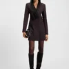 Wollkleid im Smoking-Stil