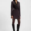 Wollkleid im Smoking-Stil