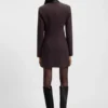 Wollkleid im Smoking-Stil
