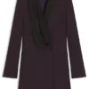 Wollkleid im Smoking-Stil