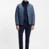 Zusammenpackbare, wasserabweisende Steppjacke mit Logo-Applikation