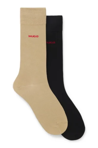 Zweierpack Crew-Socken mit Logo