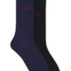 Zweierpack Crew-Socken mit Logo