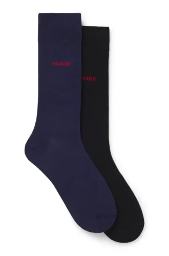 Zweierpack Crew-Socken mit Logo