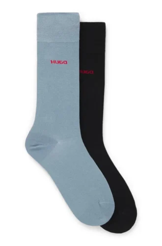 Zweierpack Crew-Socken mit Logo