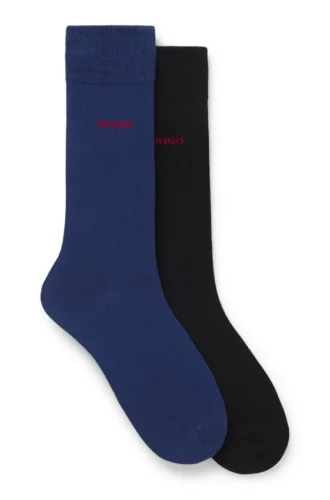Zweierpack Crew-Socken mit Logo