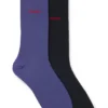 Zweierpack Crew-Socken mit Logo