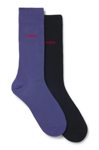 Zweierpack Crew-Socken mit Logo