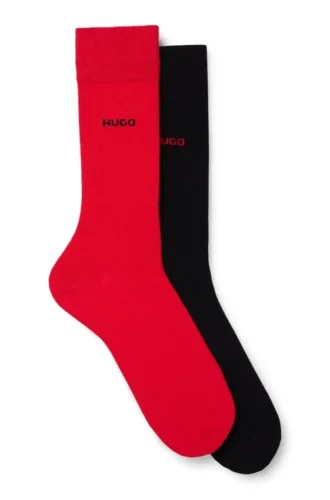 Zweierpack Crew-Socken mit Logo
