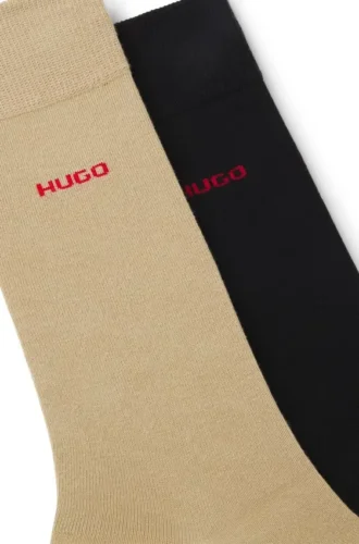 Zweierpack Crew-Socken mit Logo