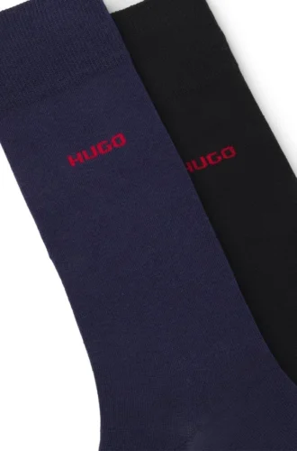 Zweierpack Crew-Socken mit Logo