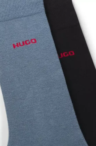 Zweierpack Crew-Socken mit Logo
