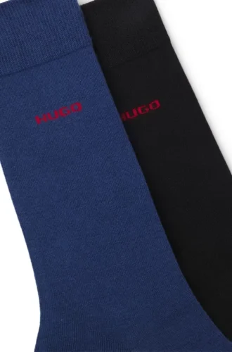 Zweierpack Crew-Socken mit Logo