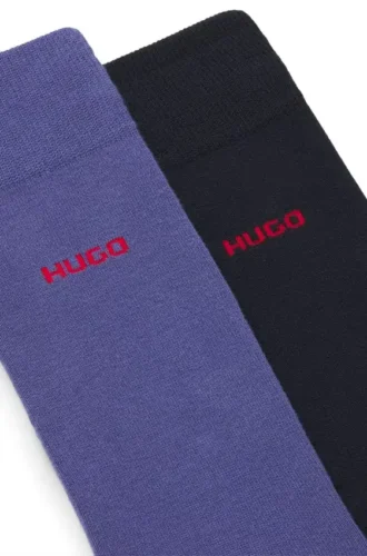 Zweierpack Crew-Socken mit Logo
