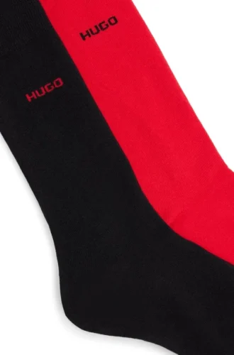 Zweierpack Crew-Socken mit Logo