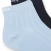 Zweierpack gerippte Shorts aus Baumwollmischung