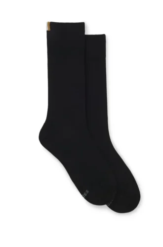 Zweierpack gerippte Socken in normaler Länge