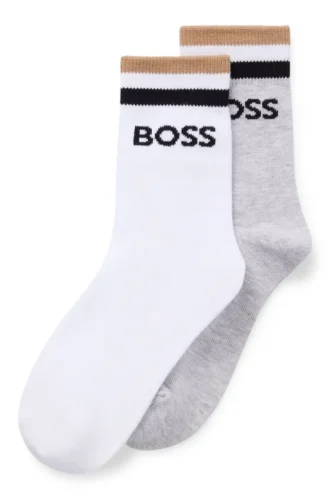 Zweierpack Kindersocken mit charakteristischen Streifen und Logo
