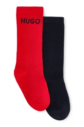 Zweierpack Kindersocken mit Logo-Details