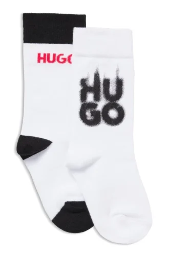 Zweierpack Kindersocken mit Logo-Details