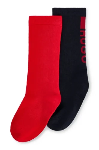 Zweierpack Kindersocken mit Logo-Details