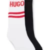 Zweierpack Kindersocken mit Logo-Details aus einer Baumwollmischung