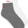 Zweierpack kurze Socken aus Baumwollmischung