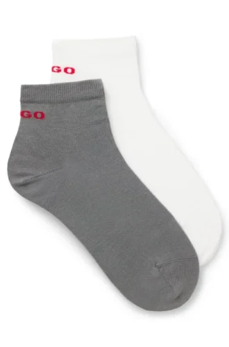 Zweierpack kurze Socken aus Baumwollmischung