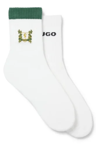 Zweierpack kurze Socken aus Baumwollmischung