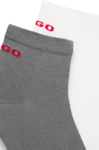 Zweierpack kurze Socken aus Baumwollmischung