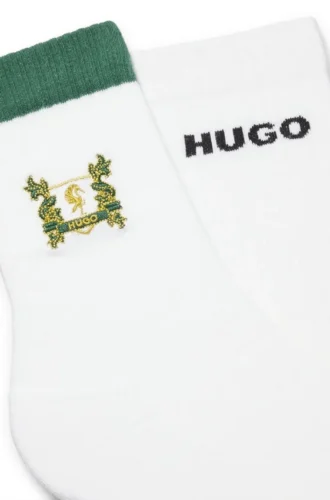 Zweierpack kurze Socken aus Baumwollmischung