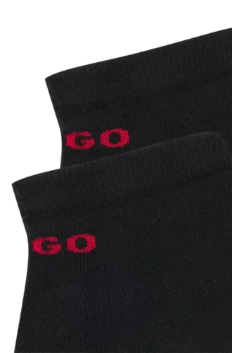 Zweierpack kurze Socken aus Baumwollmischung