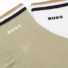 Zweierpack kurze Socken mit charakteristischen Streifen am Bündchen