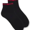 Zweierpack kurze Socken mit Logo-Band