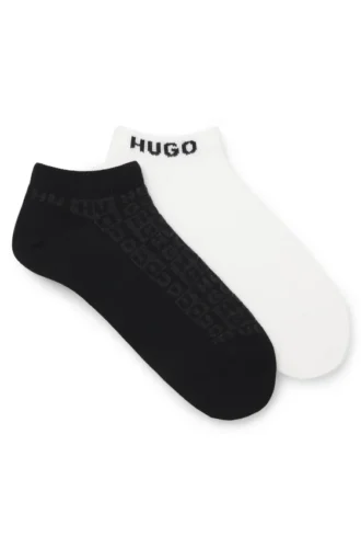 Zweierpack Logo-Socken in Knöchellänge