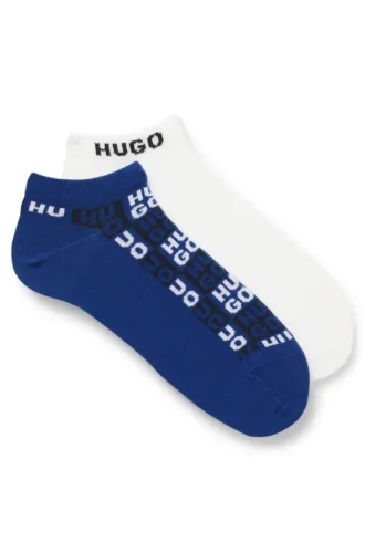 Zweierpack Logo-Socken in Knöchellänge