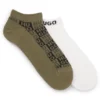 Zweierpack Logo-Socken in Knöchellänge