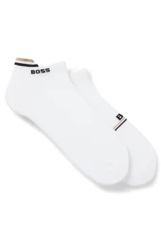 Zweierpack Logo-Socken in Knöchellänge