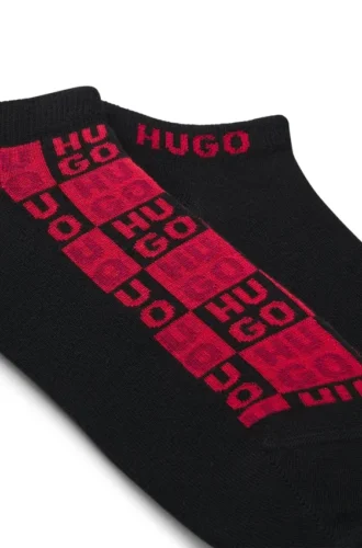 Zweierpack Logo-Socken in Knöchellänge