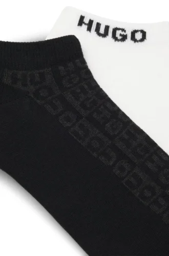 Zweierpack Logo-Socken in Knöchellänge