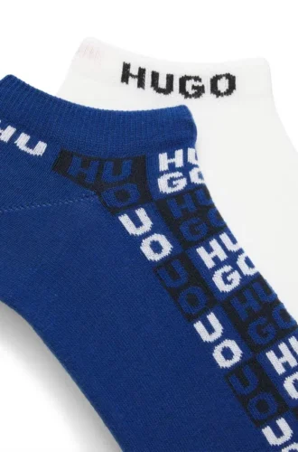 Zweierpack Logo-Socken in Knöchellänge