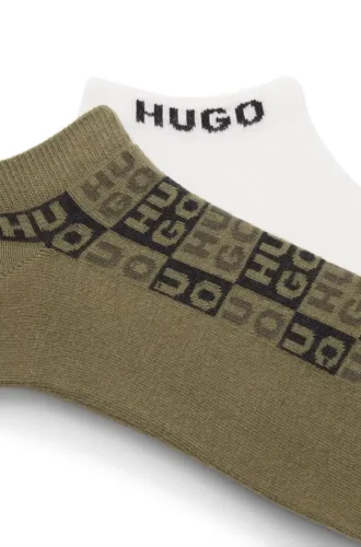 Zweierpack Logo-Socken in Knöchellänge