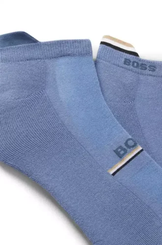 Zweierpack Logo-Socken in Knöchellänge