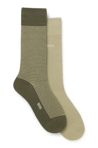 Zweierpack Logo-Socken in normaler Länge